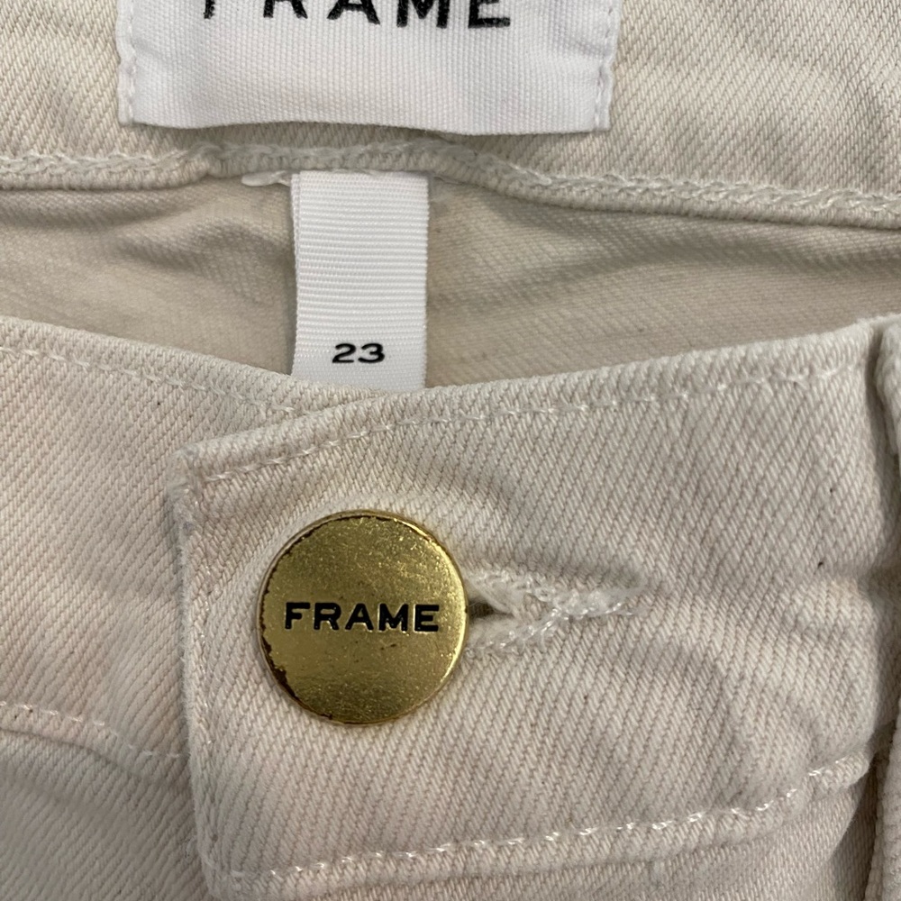 FRAME Denim Le High Skinny Cream Jeans - Picture 2 of 4